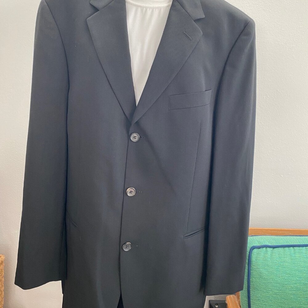 Hugo Boss Black Men's Suit 42R, Made in USA, Virgin Wool - Picture 4 of 15